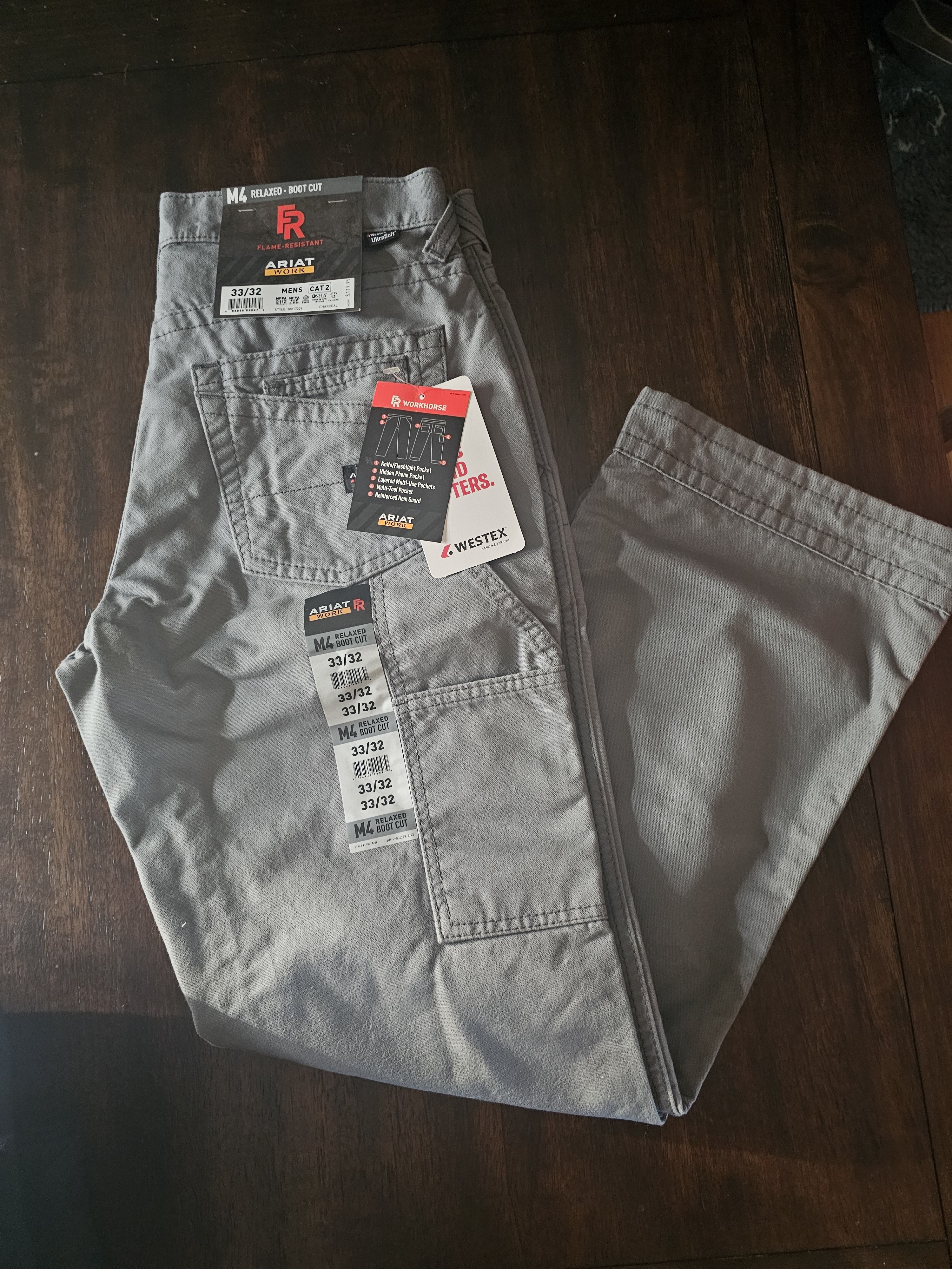 Ariat Men's Gray Work Pants Fr